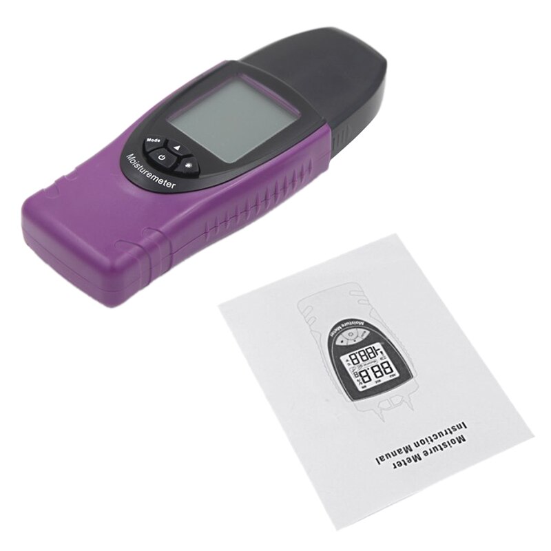 Mini humidimètre numérique portable, testeur d'humidité pour matériaux de construction en béton et bois, chape, écran lcd mural
