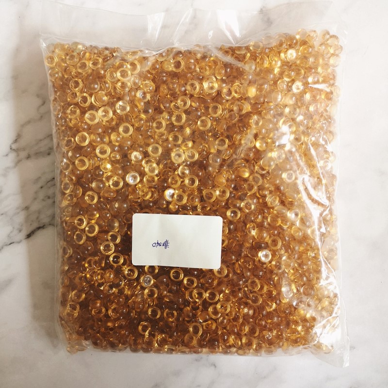 500 g 21 Farben Kristall flache Fischglasperlen Schleimzubehör Bunte Gummibälle für Schleimfüller DIY Zubehör Dekoration: Gold
