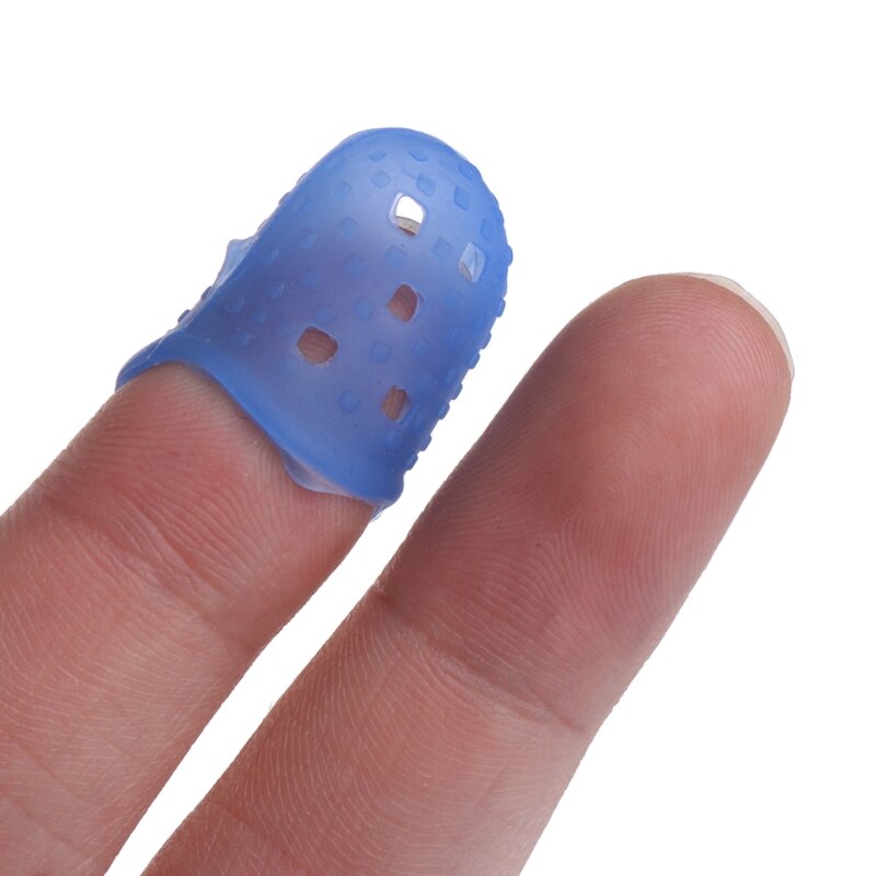 Silikon Fingerhut Finger Schutz NäHenne Nähen Hand Werkzeug Zufällige Farben 28TC