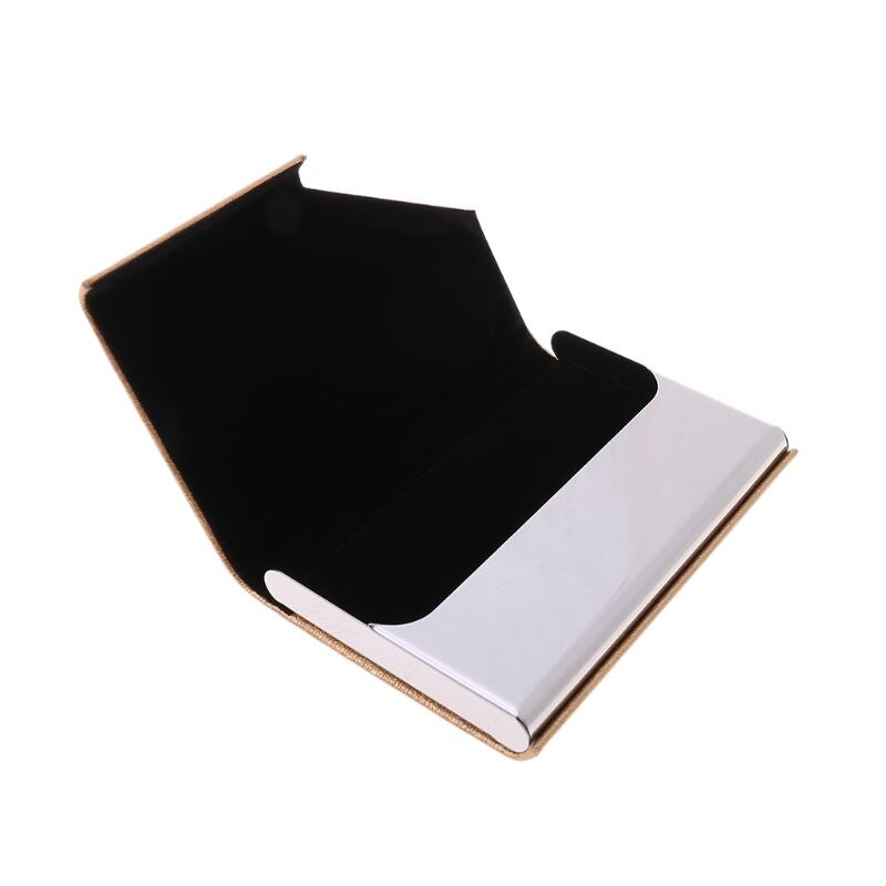Estuche de metal para tarjetas de visita, portable para tarjetas de visita. XXUC