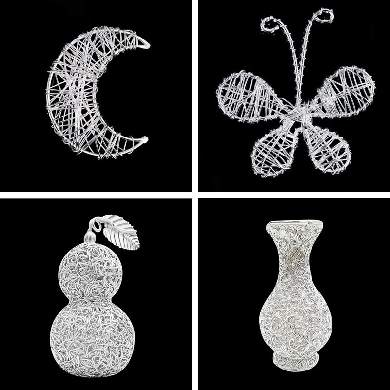 m Aluminium Wire 10M Craft Silver Wire for Jewellery Making Clay Modelling Bonsai and Model