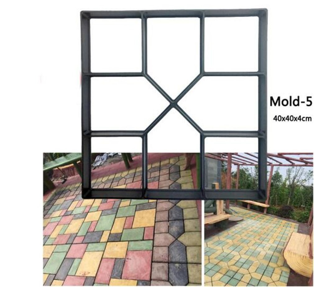 Garden Paving Molds Jardin DIY Plastic Walk Road Path Maker Jardineria Garden Paving Stone Concrete Mould для сада и огорода