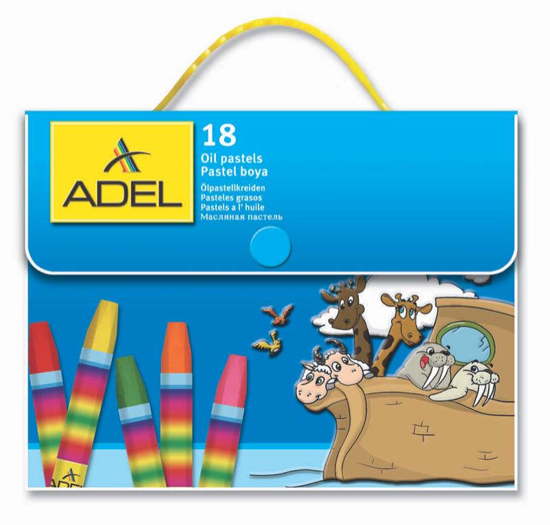 Adel oljepastell, plastpåse, plånbok  of 18 - 24: Förpackning  of 18