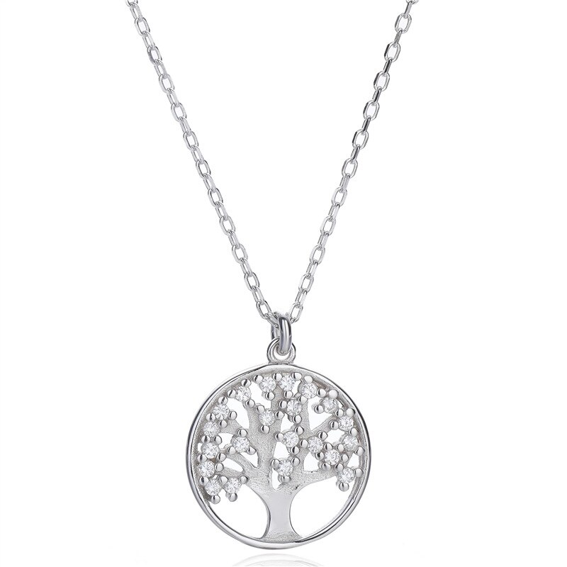 Sodrov-collar con colgante de árbol de la vida, joyería 925