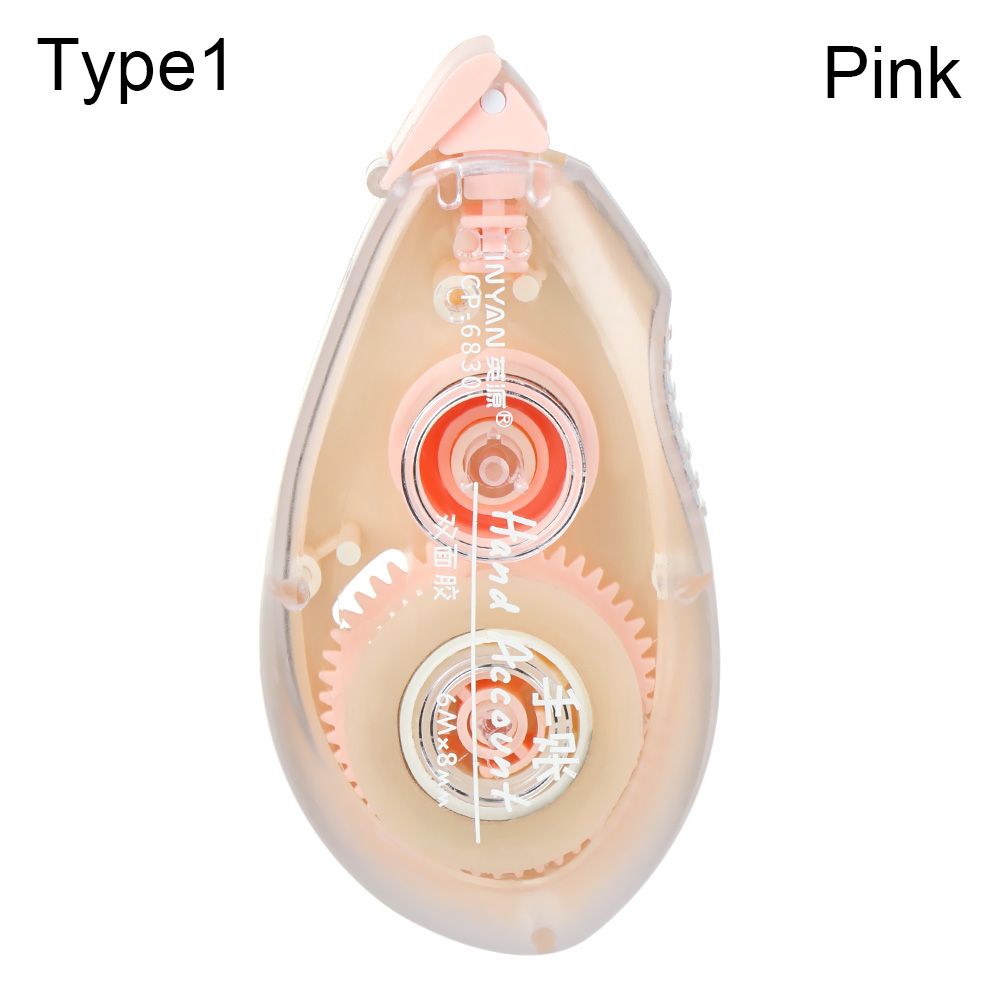 8mmx 6m Double Sided Adhesive Paper Tape Dot Liner Tape Glue Scrapbooking Crafts Adhesive Office School Supplies Stationery: pink-Type1