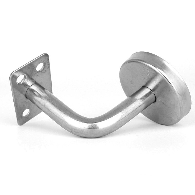 2pcs Wall Brackets Brushed Stainless Steel Handrail Stair Wall Mounted Brackets Support Hand Rail Stair Railing Guardrail