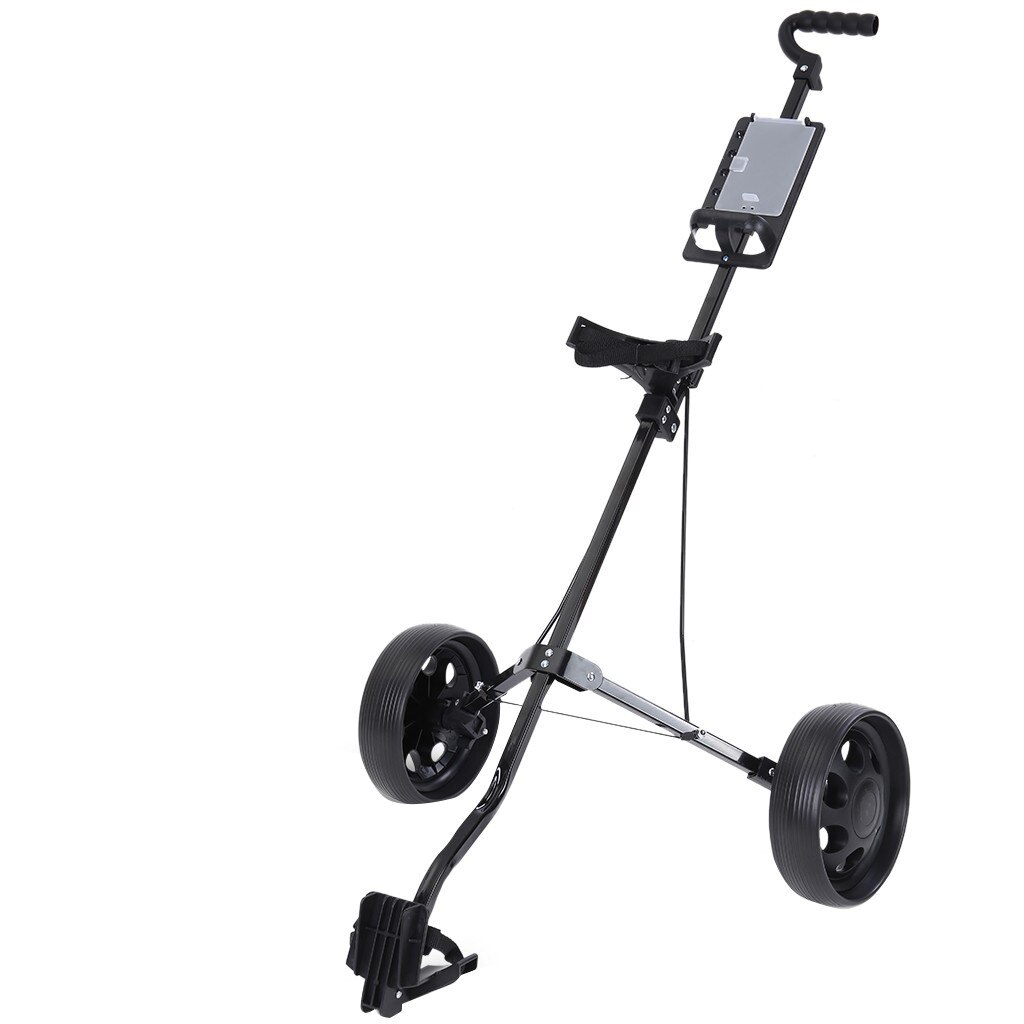 Golf 2-wheeled golf cart light folding bag trolley trolley supplies easy carry and fold Push Pull Golf Cart#0610g30: Default Title
