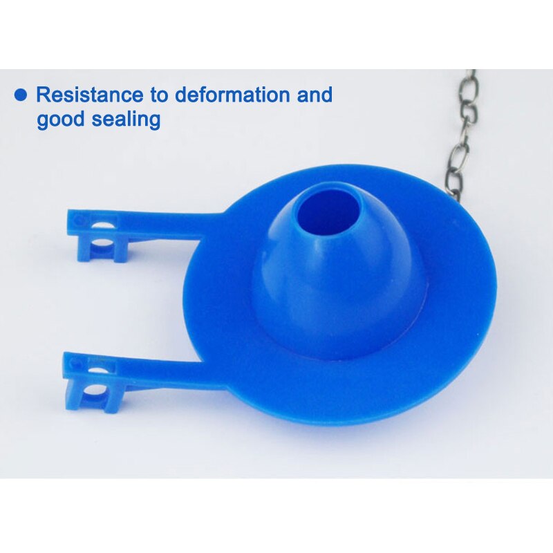 2Pcs Flush Valves Cover Rubber Drain Valve Toilet Seal Water Stop Valve Cover Toilet Tank Fittings Blue TN88