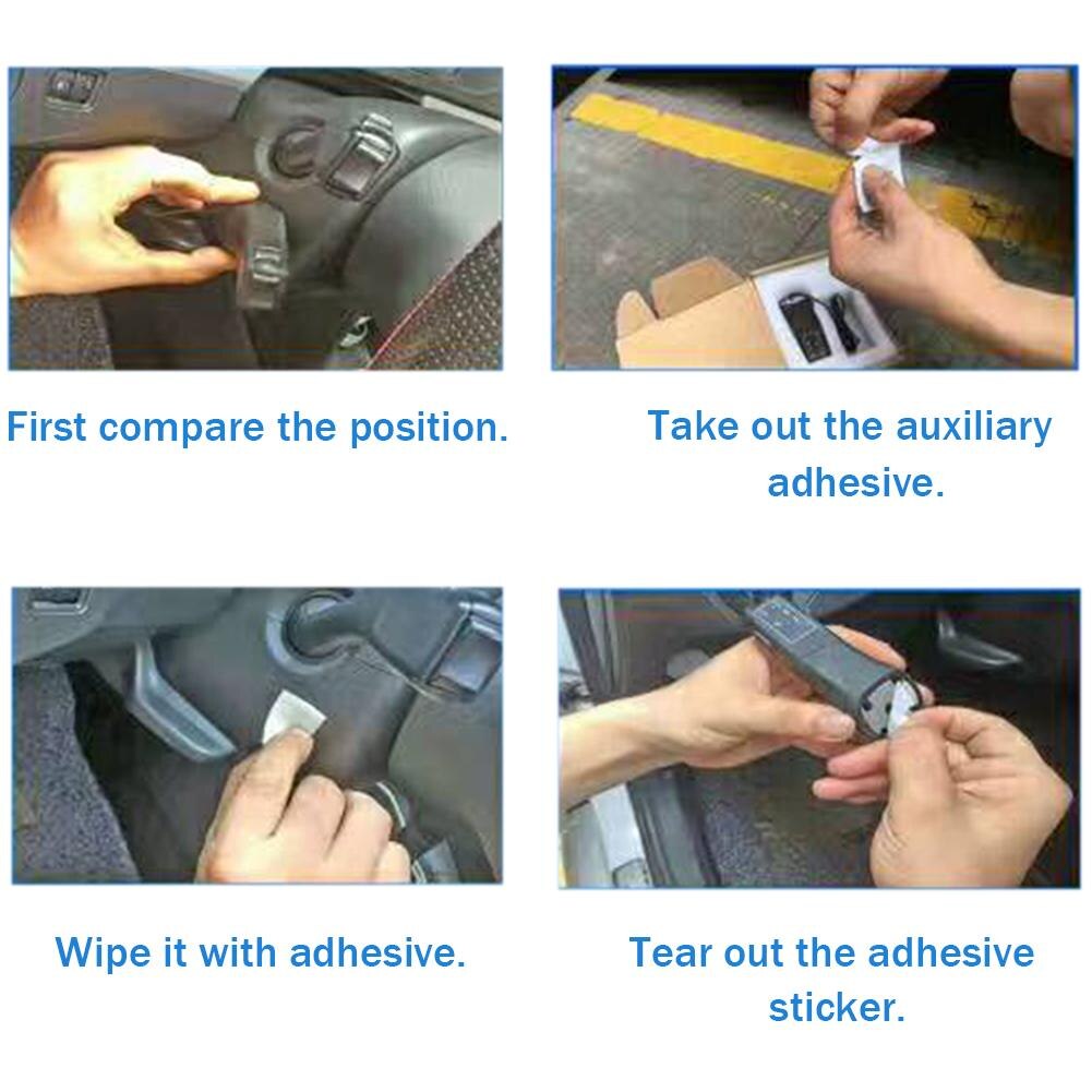 [Original] Universal Wireless Steering Wheel Remote Control Multifunctional Button Lights CPS Navigation DVD Multimed Controller