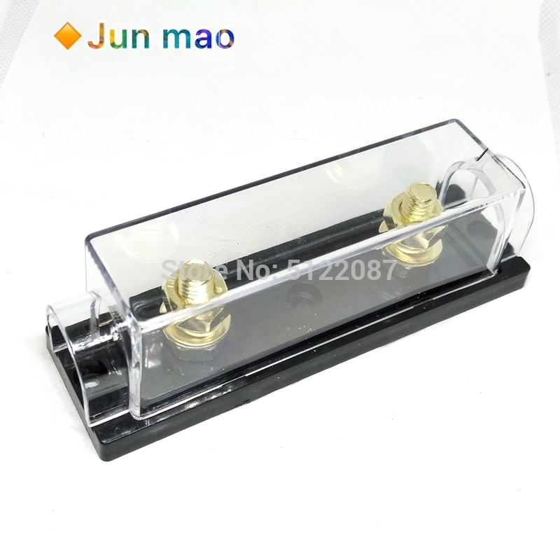 1einstellen ANL-H ANL-B transparent Auto Sicherung Kasten ANL Sicherung Halfter Verteilung in linie 0 4 8 GA positiv Mit ANL Sicherung Schmelz 100A 200A