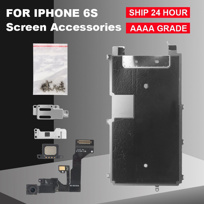 OEM for iPhone 6S Full Set of LCD Screen Parts Front Camera Home Button Key Flexible Cable Full Screws Accessories