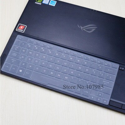 15.6 inch Silicone Keyboard Cover laptop Protector Skin For ASUS ROG Zephyrus GX501GI GX501GI GX501 GX531GS GX531GM GX531G: Clear