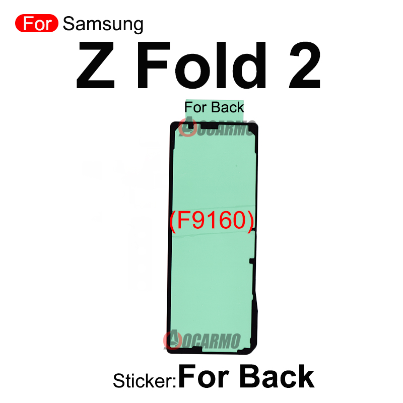 Para Samsung Galaxy Fold 1/Z Fold2/Z Fold3 Z Flip 5g F7000 F7070 F9000 F9160 F926 pegatina frontal LCD contraportada pegamento adhesivo