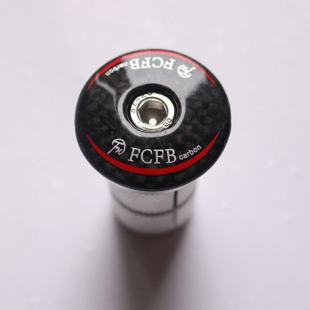 FCFB Fahrrad Kohlenstoff Headset Stengel oben Deckel Schlüssel Expander 28,6mm 1 1/8 Gabelschaft Stecker Für Rennrad MTB Carbongabel fahrrad: fcfb rot
