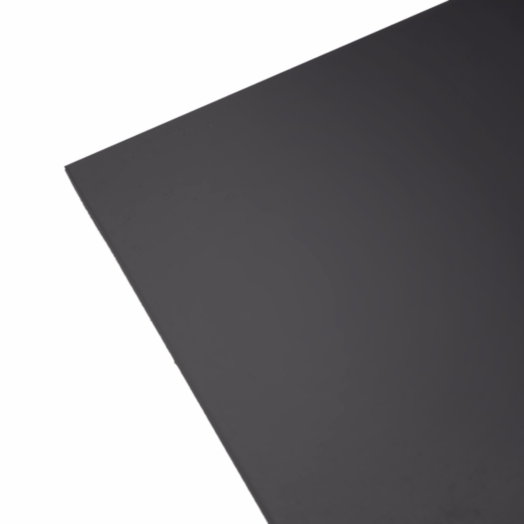 1 Uds. Placa plana de plástico de estireno ABS resistente negro 1mm x 200mm x 300mm para componentes industriales
