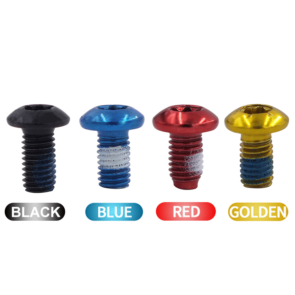 12 Stuks Fiets Schijf Rem Rotor Bouten M 5X9Mm Staal Mtb Fiets Kleur Antislip Schijf Schroef Mountainbike Accessoires