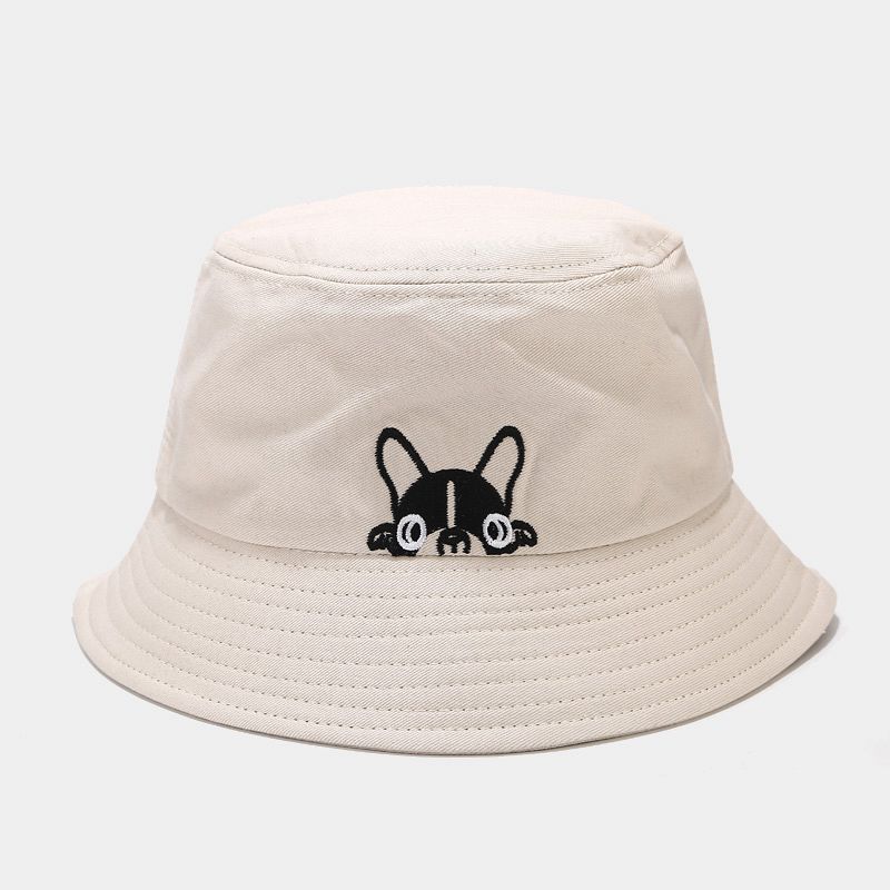 Hondenprintpatroon emmerhoed voor dames heren paar lente zomer vissershoeden koreaanse zonnehoed hiphop bob pet