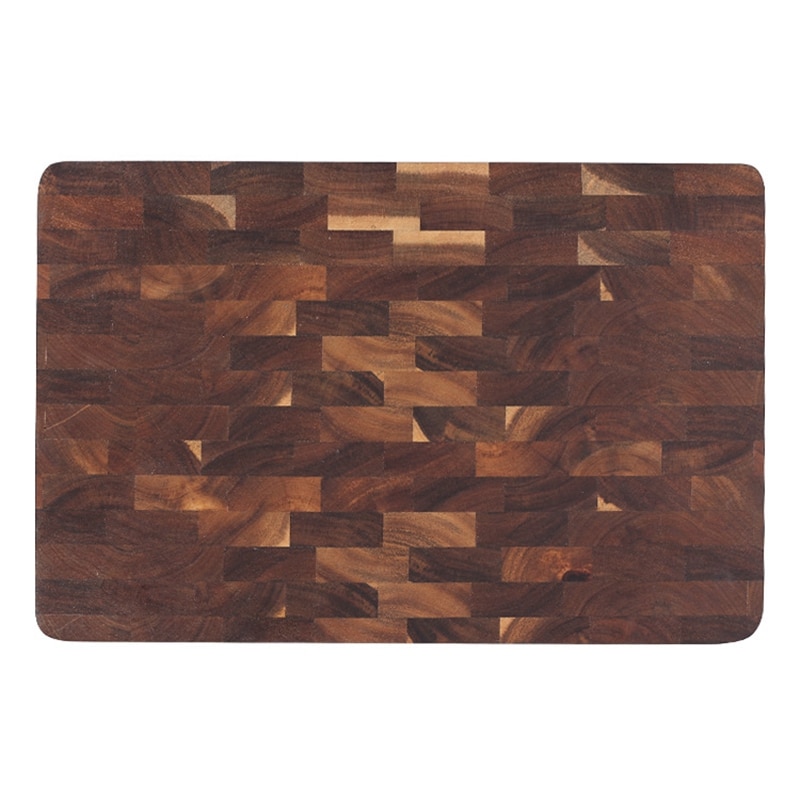 Premium Acacia Wood Cutting Board Solid Sturdy Chopping Serving Tray Platter Perfect: S