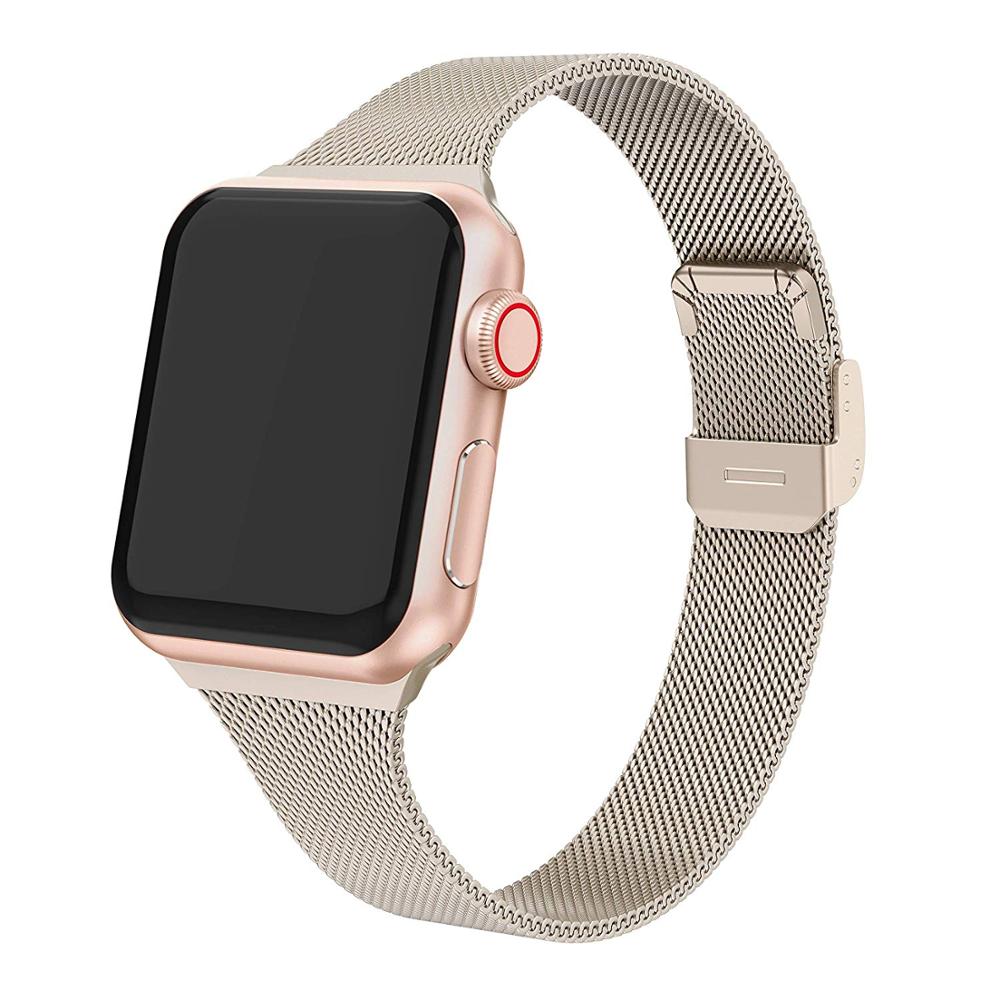 Luxe roestvrijstalen schakelarmband voor apple watch-band 44mm 42mm 40mm 38mm iwatch 6 5 4 3 2- serie