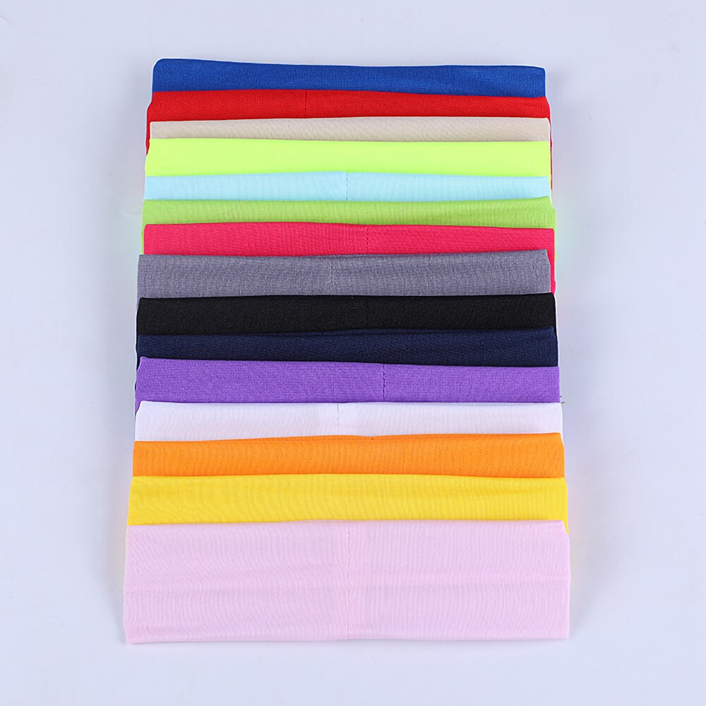 Homens mulheres yoga elástico turbante faixa de cabelo bandana esportes ao ar livre headbands esportes elásticos headbands unisex esporte suor sweatband