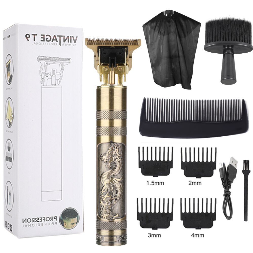 Electric Hair Clipper Barber Hair Cutting Machine Profession Baldheaded Hair Razor Cordless Men Beard Trimmer Shaver Hair Mower: Clipper Kit 2