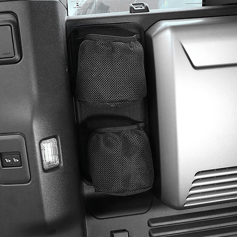 for Land Rover Defender 110 Car Styling Fabric Black Trunk Side Storage Mesh Bag Storage Bag Car Accessories