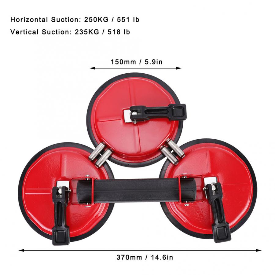 3 Claws Glass Lifter Glass Suction Cup Lifter Labor Saving Repairing Moving Tool Strong Movable