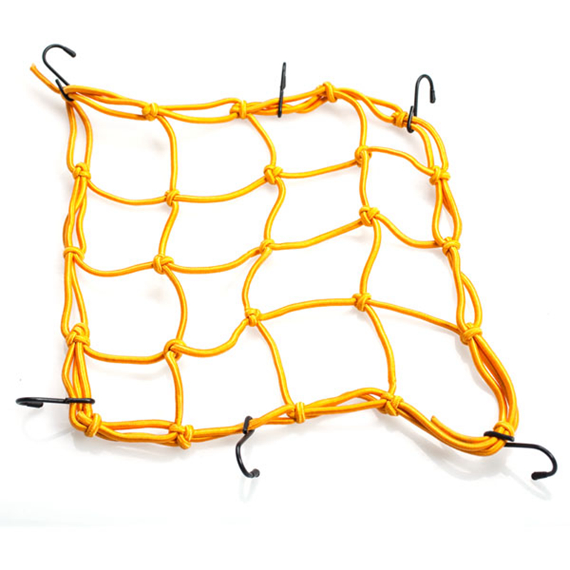 MotoLovee Moto Moto Cargo 6 Ganci Tenere Premuto Imbottiture Netto Attrezzature Bungee: YELLOW