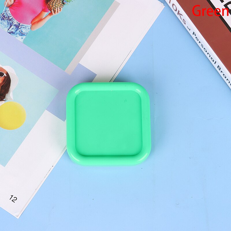 4 farver magnetisk boks opbevaringsnåle etui håndarbejde opbevaring anti-tabte firkantede opbevaringsbokse synåle broderiværktøj: Grøn