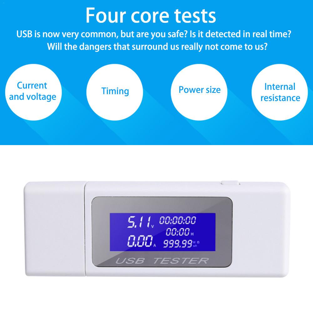 1pc USB Socket Voltmeter Ammeter Charging Tester Home USB Socket DC 4-30V 0-5A 0-150W Current Monitor USB Ports Digital Display