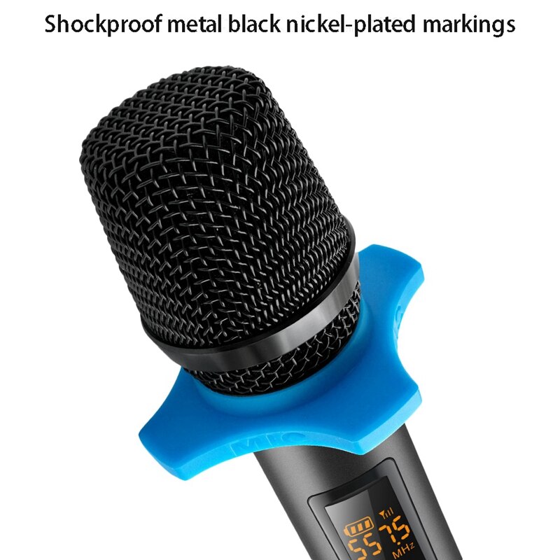 Draadloos microfoonsysteem met ontvanger voor versterker mixer luidspreker desktop bus o