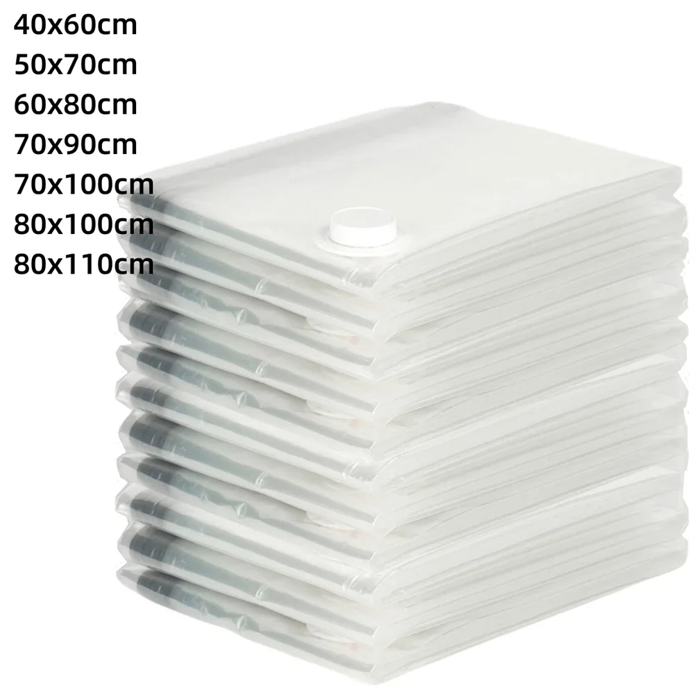 Pet + Pe Transparante Vacuümzak Opvouwbare Gecomprimeerde Ruimtebesparende Kleding Opbergzak 8 Draad Huishoudelijke Vacuümzak: YELLOW