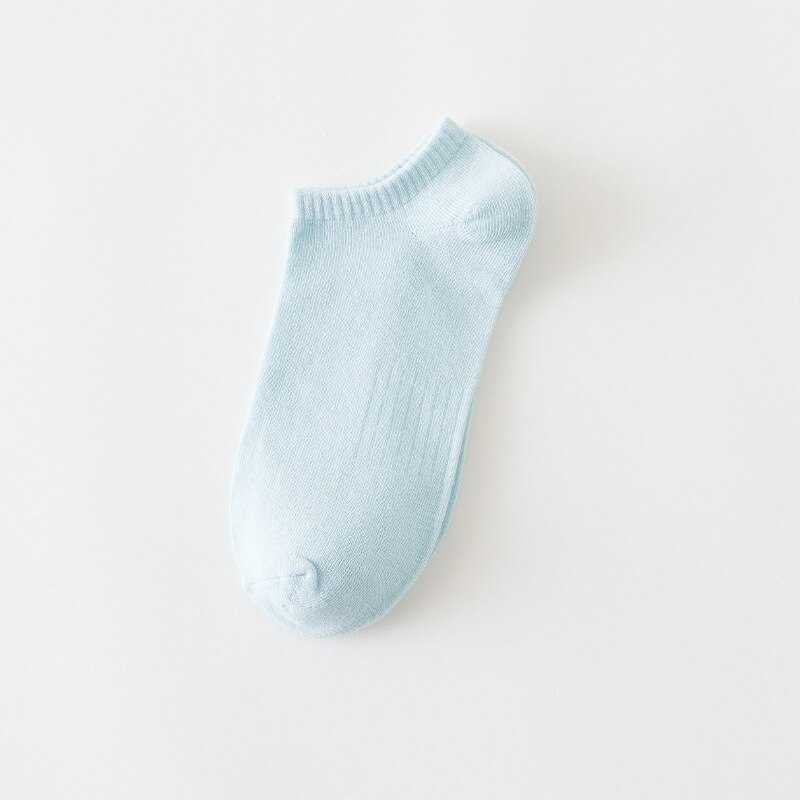 1 Paar Zomer Snoep Kleur Korte Vrouwen Sokken Toevallige Snoep Kleur Puur Katoen Enkelsokken Low Cut Boot Sokken dames Sokken: Blue