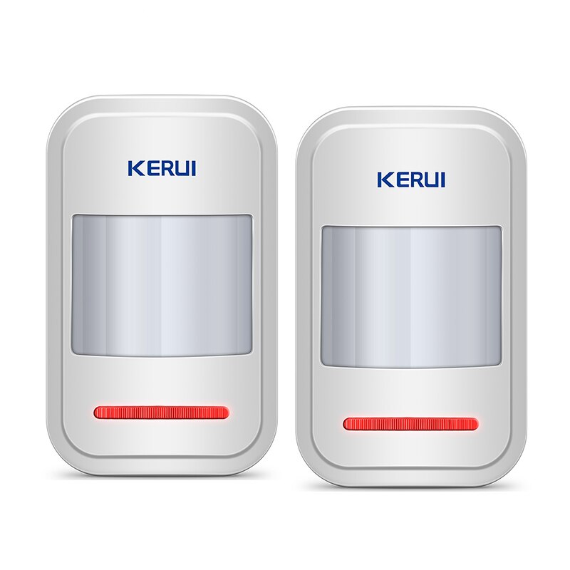KERUI Wireless Infrared PIR Sensor Built-in Antenna 433MHz PIR Motion Sensor Detector For GSM PSTN Home Alarm System: 2pcs