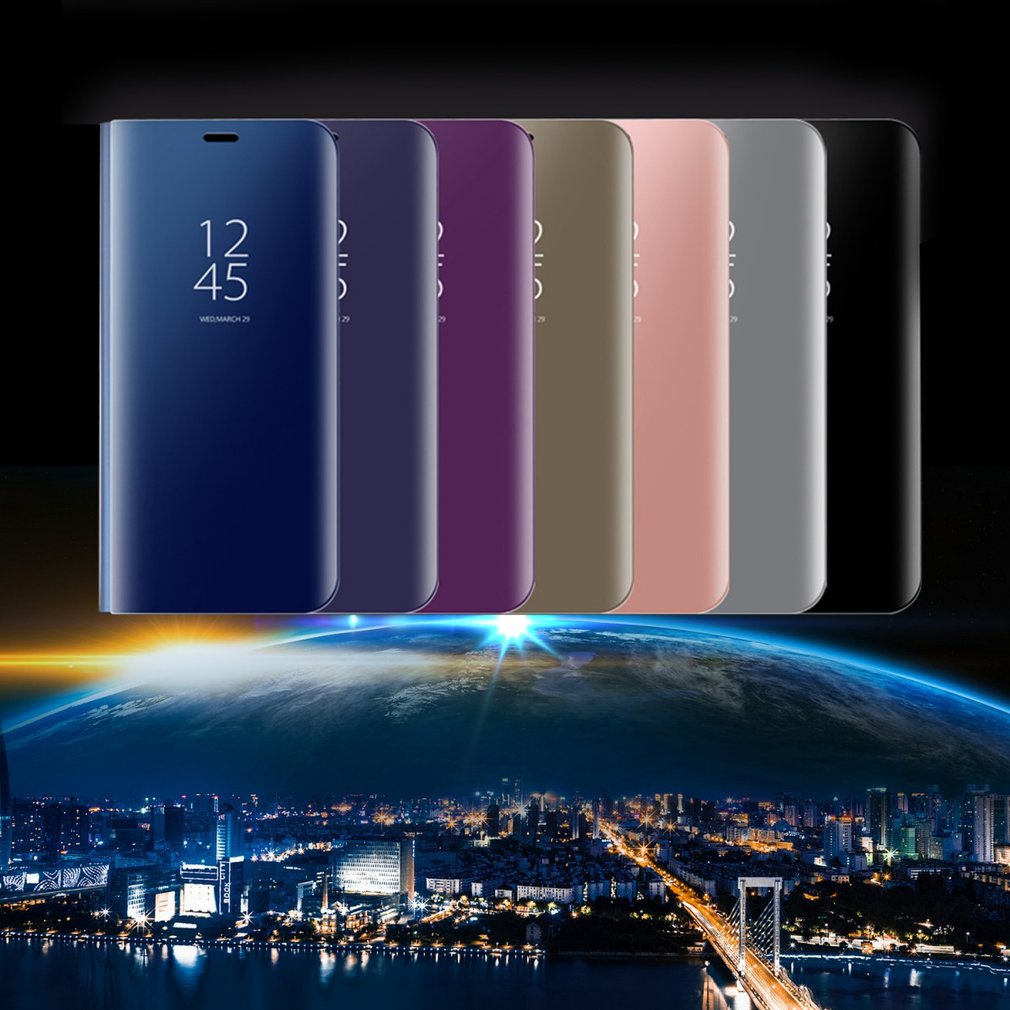 Gegalvaniseerde Verticale Spiegel Telefoon Bescherming Holster Telefoon Case Cover Voor Huawei Serie Mobiele Telefoon