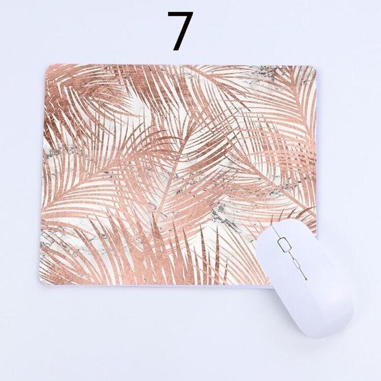 Rose Gold Mouse Pad Computer laptop Accessories MousePad Marble Pattern MousePad Mouse Mat Anti-slip Natural Rubber: 7