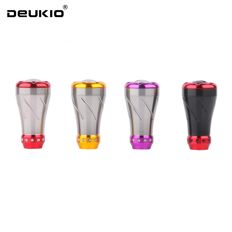 Perilla de mango de carrete de pesca, aleación de aluminio, incluye rodamiento para carrete de pesca de D/S, accesorio basculante DIY, perilla eléctrica, 1 ud.