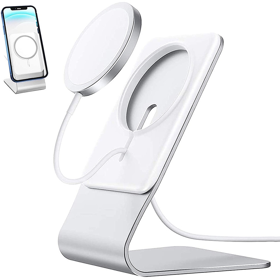 Stand Voor Magsafe Charger Aluminium Desktop Telefoon Stand Houder Compatibel Met Apple Magsafe Opladen Voor Iphone 13 12 11 Pro max