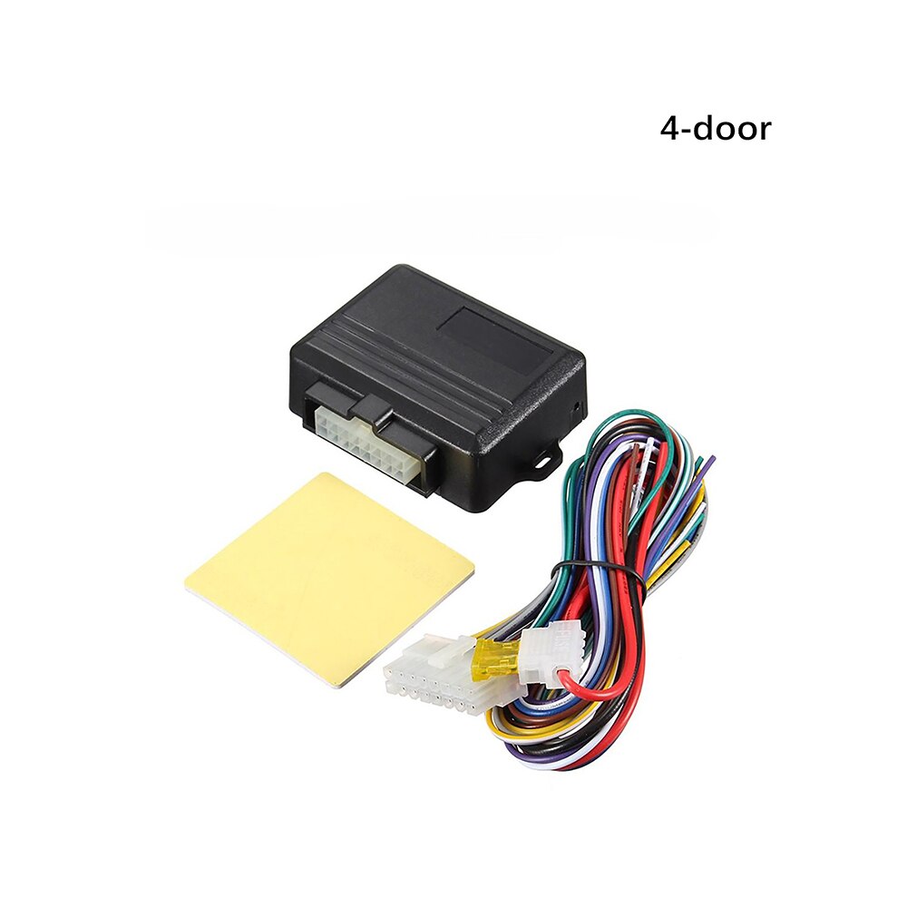 AOZBZ 12V Car Power Window Roll Up Closer Module Alarm System For 4 Door Car Auto Close Window Glass Automatic Lifter Set: black NQ-4W