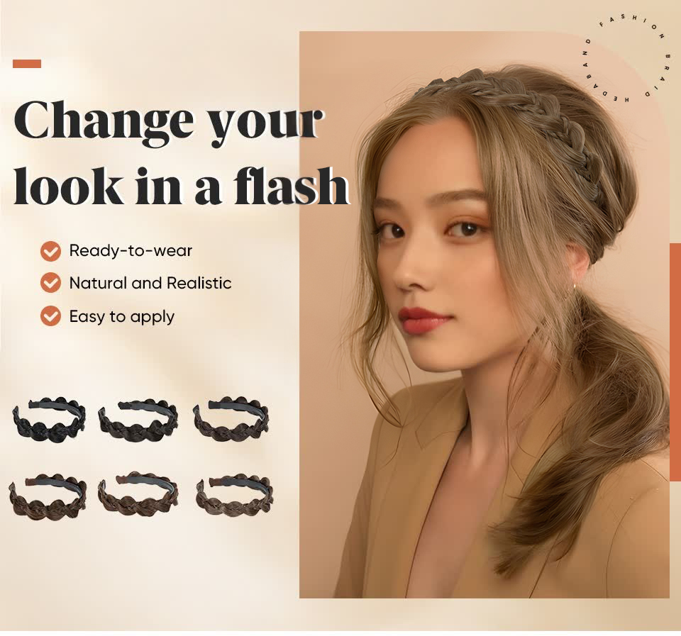 Premium handgemachte synthetische Schmetterling geflochtene Stirnband böhmischen Stil Haar gürtel geflochten Haarband Frauen Frisur Haar teile h26