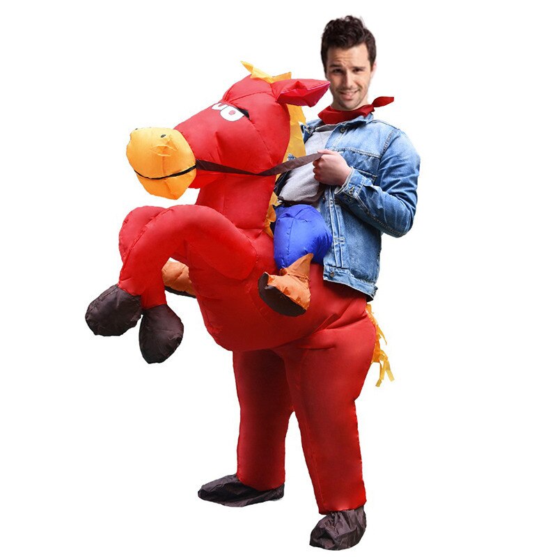 Opblaasbare Koe Mascotte Kostuum Grappige Maken Opgeblazen Kostuum Volwassenen Halloween Party Cosplay Pak Kind Opblaasbare Kostuum
