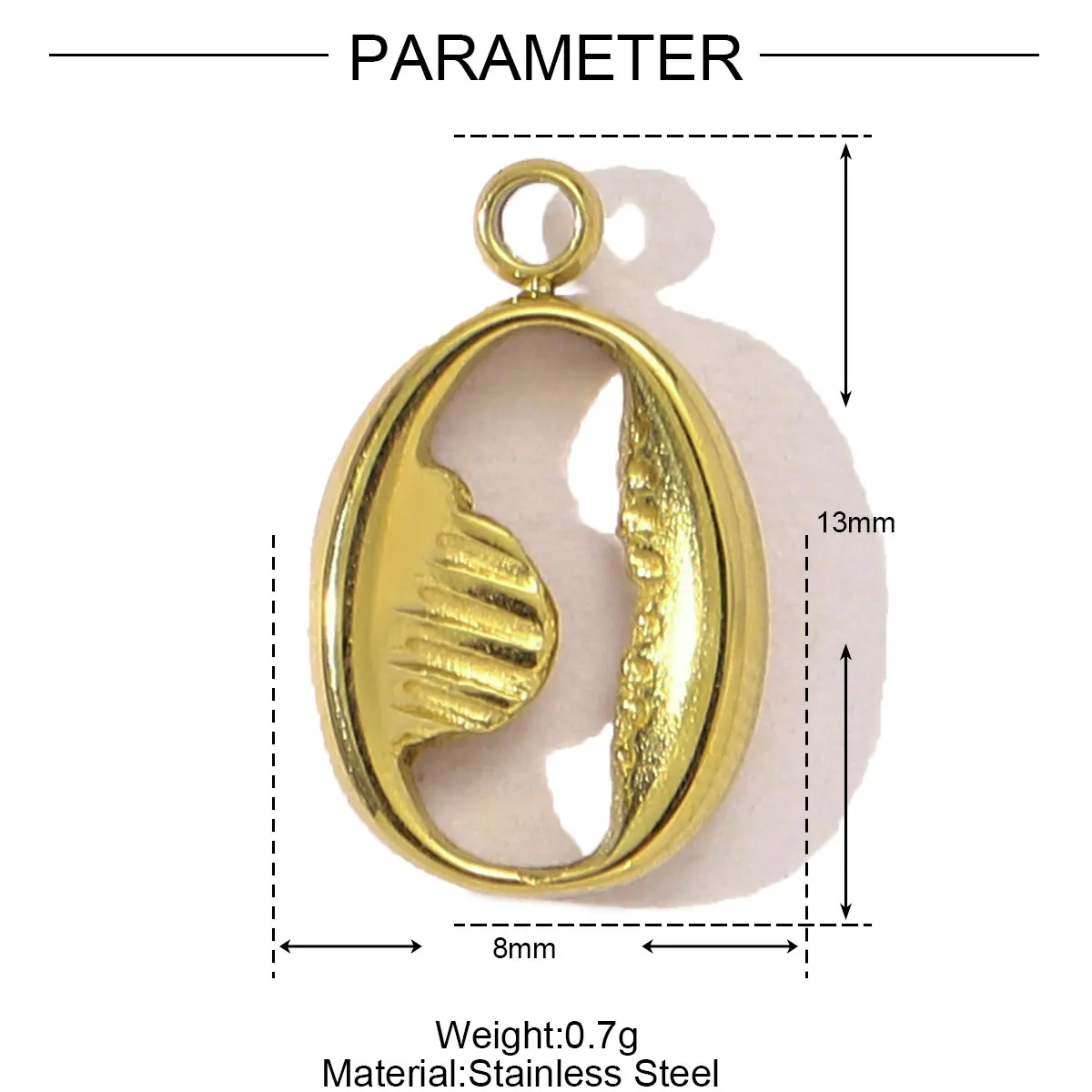 3 teile/los Edelstahl Fisch Knochen Meerjungfrau Schwanz Armbinde DIY Charme Frauen Hülse Krabben Conch Halskette Anhänger Herz Liebe Schmuck: Nachgemachter Rhodium überzogen