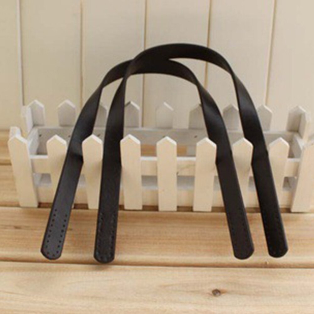 1 par de asas de cuero para bolso de mano correas cortas costura artesanal accesorios DIY
