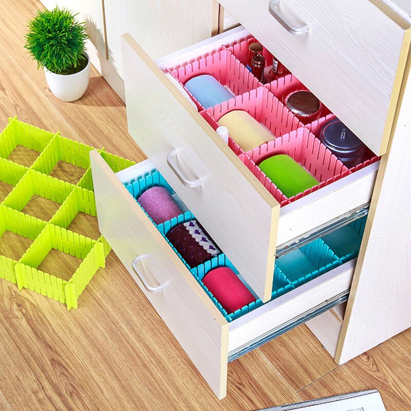 1369 DIY thickened storage partition board 4-piece free combination lattice drawer partition board partition plate partition gri