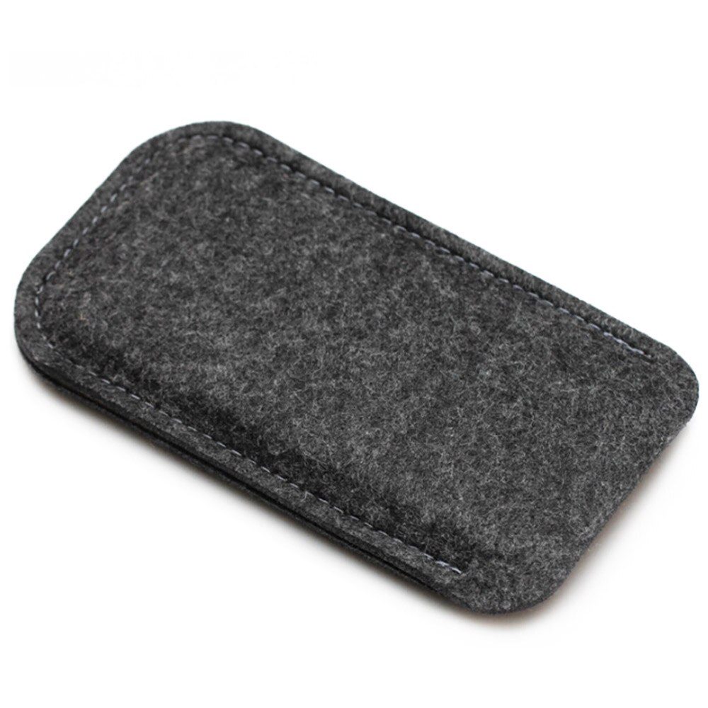 Universal Wool Felt Case Bag For 4.7 5.5 inch Mobile Phone Case Wallet Bag Card Slot Pouch Cover for iPhone 6 7 8 Plus Samsung