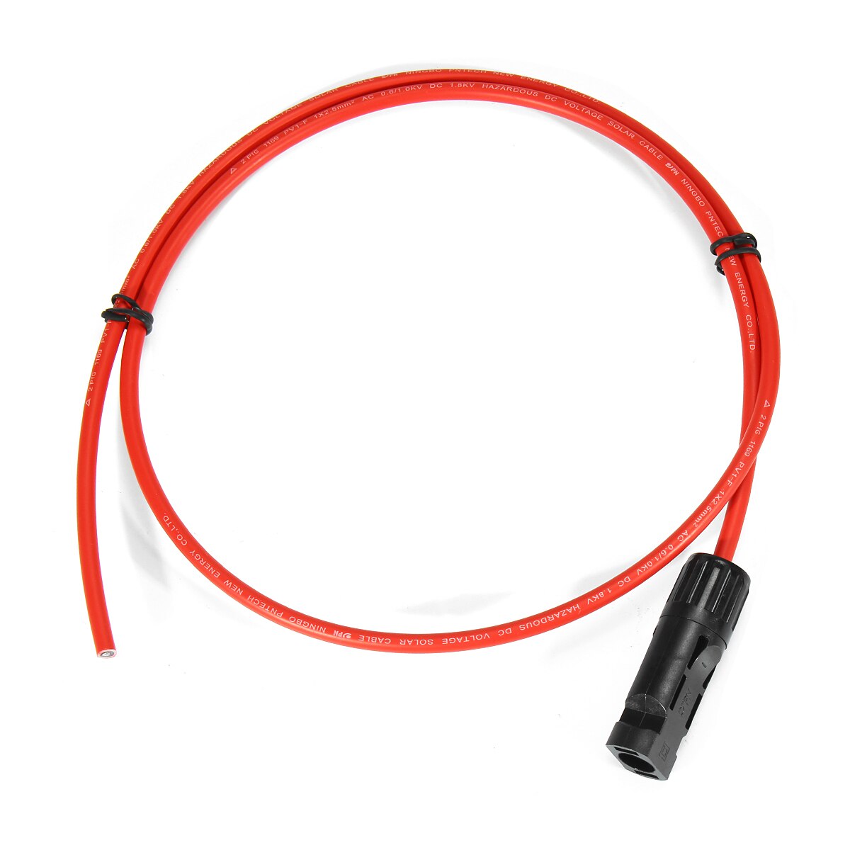 11AWG Solar Cables with male and female connector Black plus Red Solar Panel Connection Extension cable one pair