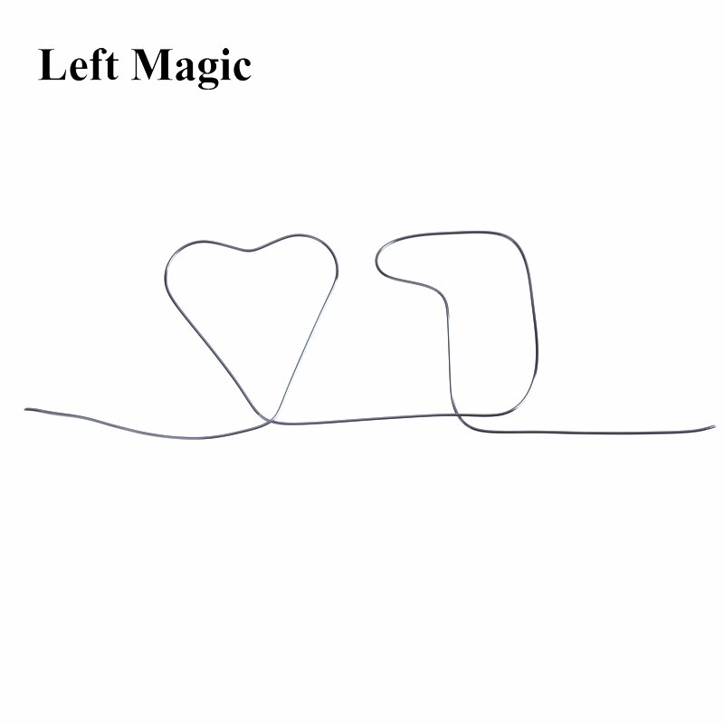 1 szt gorąca sprzedaż sihir Memory Metal Wire Fire Prediction Hearts 7 magicznych sztuczek magiczny pokaz zbliżenie magiczna iluzja 82060: WHITE