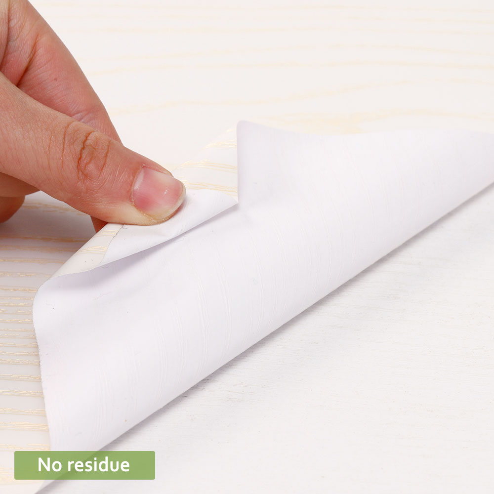 Funlife® 20x300cm Golden Wood Floor Sticker PVC Waterproof Wall Sticker for Bedroom Bathroom Kitchen Furniture Home Decor