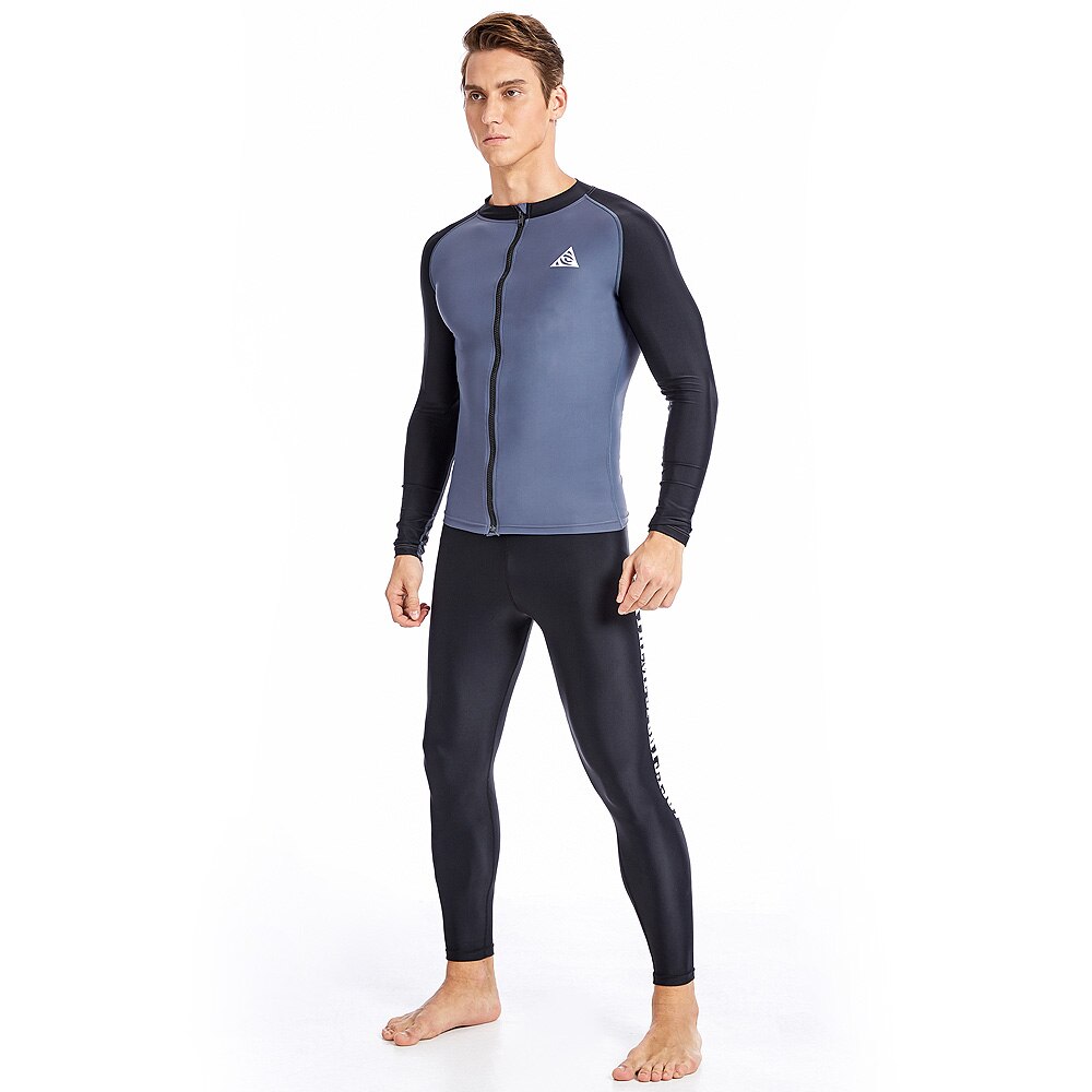 Traje de buceo de manga larga para hombre, traje de buceo para surfear, ropa húmeda, traje de baño, rashguard: N326 Full set / XXXL