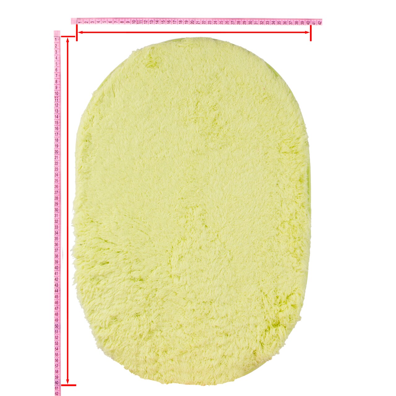 30 x 50/40 x 60cm plys tæpper dejlige lyserøde ovale tæpper stue soveværelse dør gulvmåtte blød varm skridsikker polyester tæppe hjemmeområde